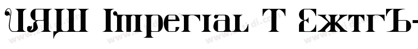 URW Imperial T ExtrB字体转换